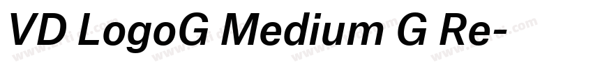 VD LogoG Medium G Re字体转换 VD LogoG Medium G Re字体转换